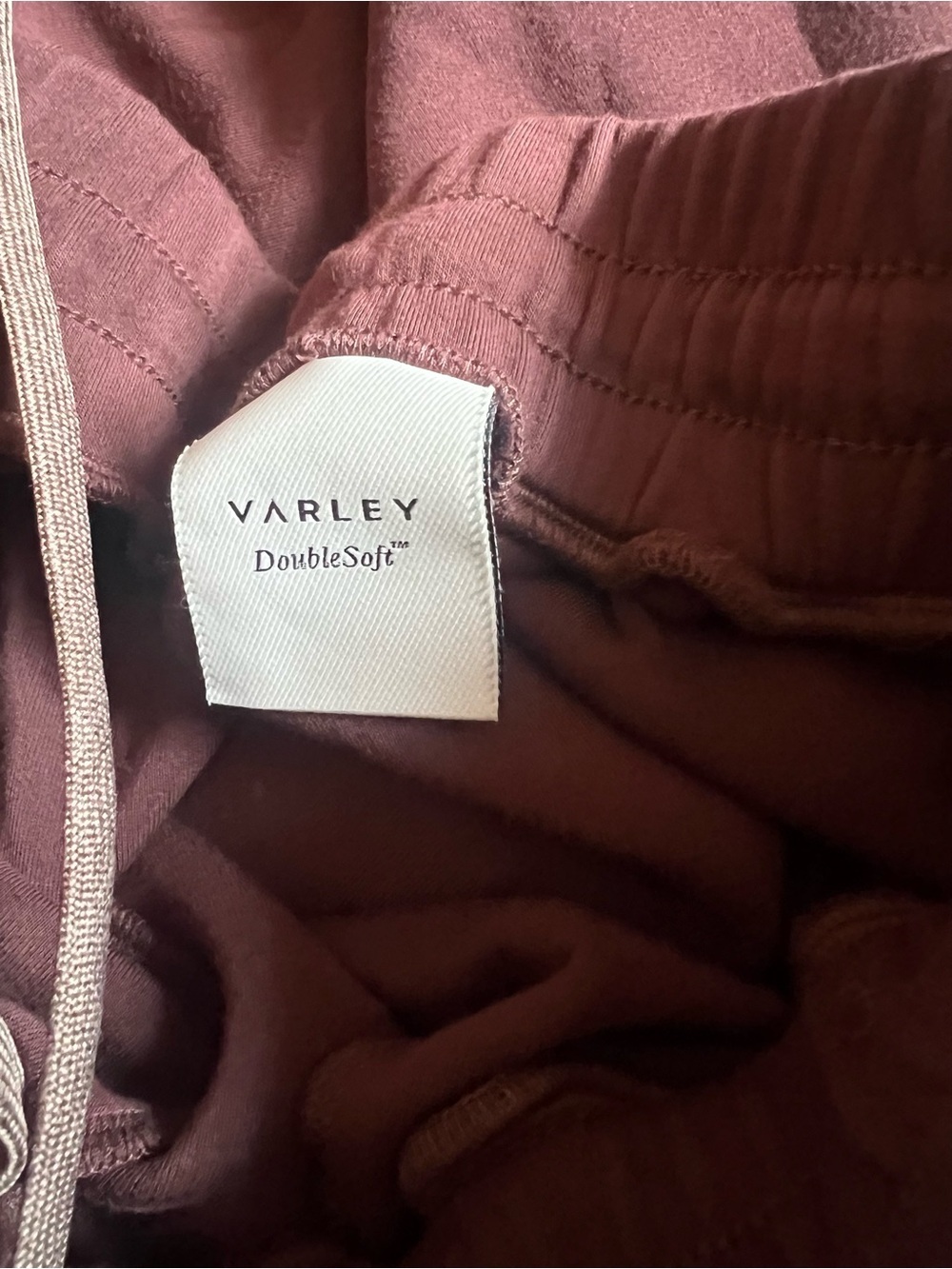 Varley Chocolate Brown Wide-Leg Lounge Pants pullover set doublesoft xs relaxed - Picture 5 of 16